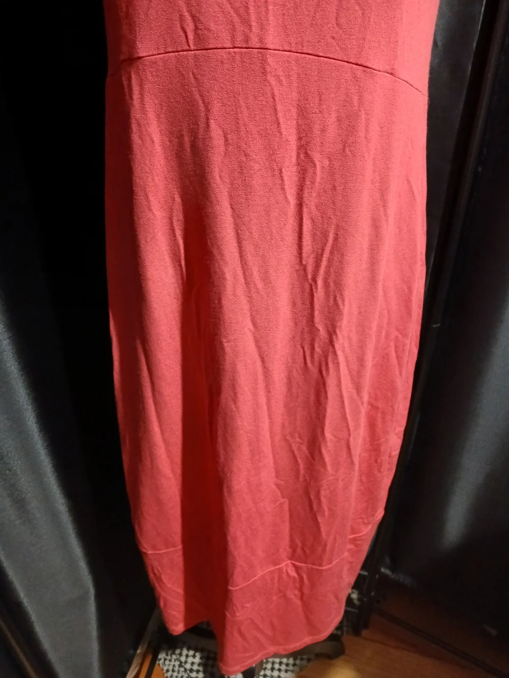 Eileen Fisher Coral Sleeveless Midi Dress Women's Size XS Spring Summer Beach Bo - Picture 4 of 9